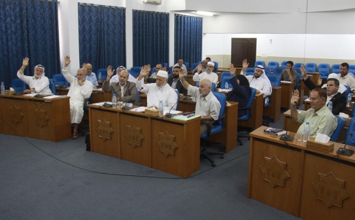 جلسة سابقة لأعضاء المجلس التشريعي في غزة