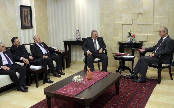 رئيس الوزراء رامي الحمد الله، يستقبل رئيس وأعضاء من المحكمة الدستورية 1