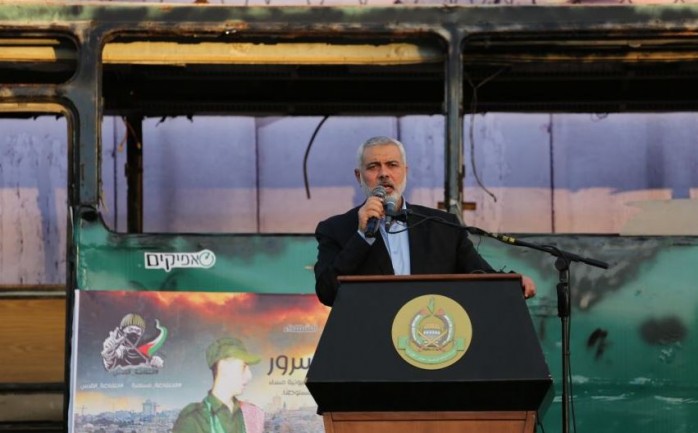 نائب رئيس المكتب السياسي لحركة حماس إسماعيل هنية يؤكد أنه لا يمكن إبقاء الشعب الفلسطيني في قطاع غزة بـ "مثل حالة المعاناة الحالية إذا استمر الحصار".