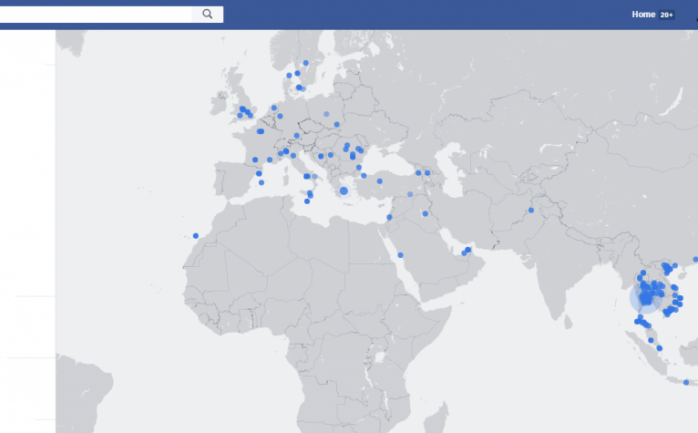 &nbsp;

أطلقت شركة &quot;فيسبوك&quot; ميزة لأول مرة لخريطة البث الحي على الويب لجميع مستخدميها، حيث تتيح الخريطة لمستخدمي شبكة التواصل الاجتماعي مشاهدة ما يبثه المستخدمون الآخرون من أي مكان ف