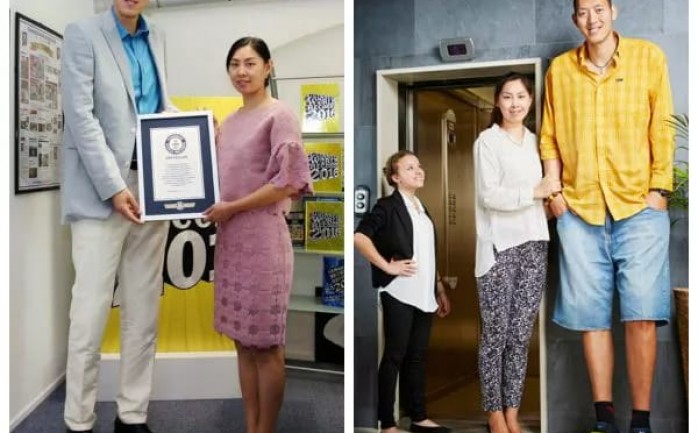 نشر لاعب كرة السلة الصيني السابق سون مينغ مينغ، مجموعة من الصور له ولزوجته الحامل عبر مدونته الصغيرة.