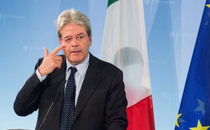 أكد وزير خارجية إيطاليا "باولو جينتيلوني"،  أن الطريق الوحيد لحل الصراع الفلسطيني الإسرائيلي هو مبدأ حل الدولتين.