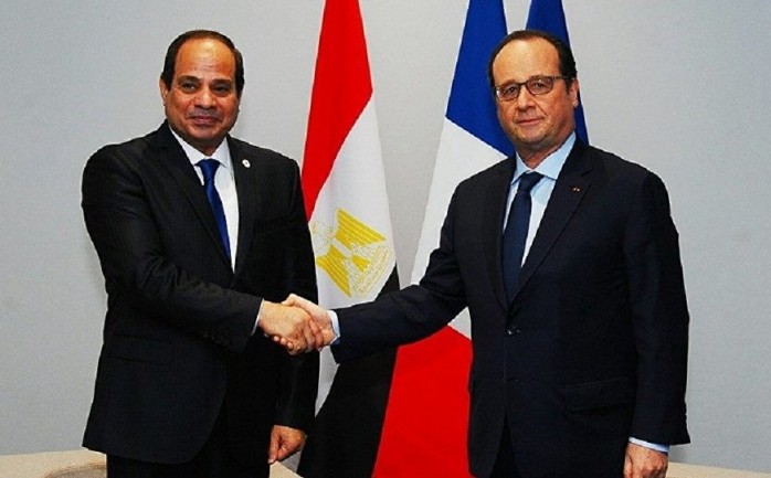 &nbsp;تحول المؤتمر الصحفي المشترك للرئيس الفرنسي فرانسو هولاند ونظيره المصري عبدالفتاح السيسي إلى ما يشبه المناظرة حول حقوق الإنسان.


