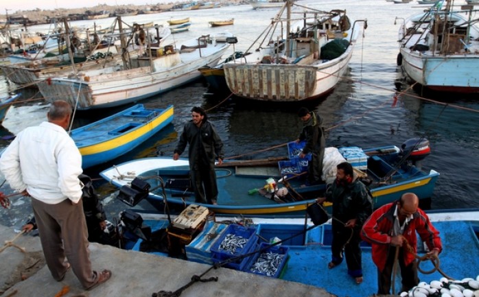 صيادون في ميناء غزة