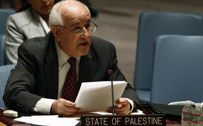 بعث المراقب لدى فلسطين في الأمم المتحدة السفير رياض منصور، رسائل متطابقة إلى كل من الأمين العام للأمم المتحدة، ورئيس مجلس الأمن (اوكرانيا) ورئيس الجمعية العامة للأمم المتحدة، حول القرار الأخي