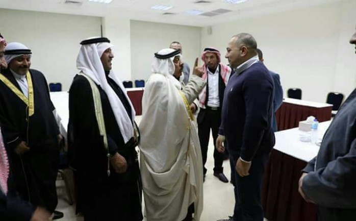 جانب من لقاء الوفد المصري لرؤساء العشائر في غزة