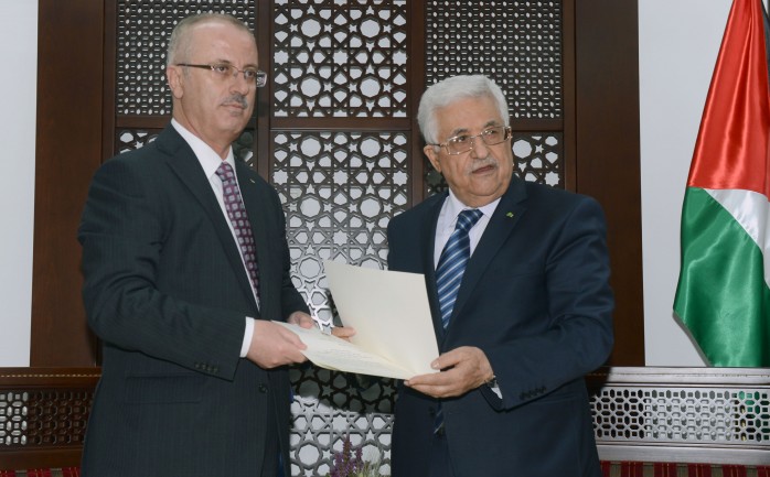 الرئيس محمود عباس ورئيس الوزراء رامي الحمدالله