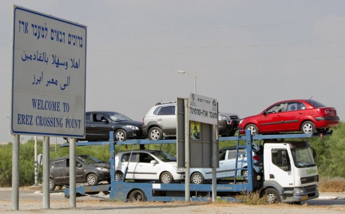 مركبات تدخل لغزة عبر معبر بيت حانون إيرز