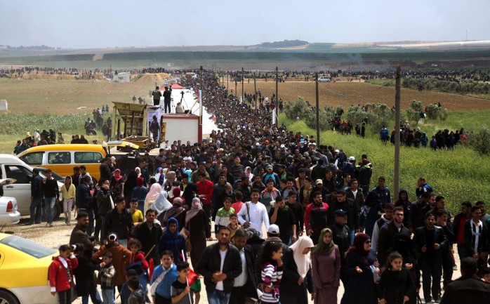 انطلاق مسيرة العودة في غزة (ارشيف)