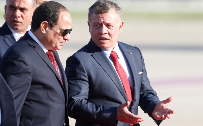 الرئيس المصري وملك الأردن