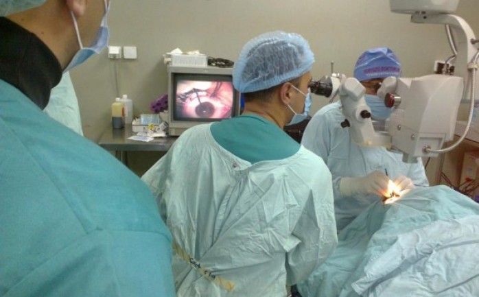 عملية جراحية سابقة في مستشفى العيون بغزة (أرشيف)