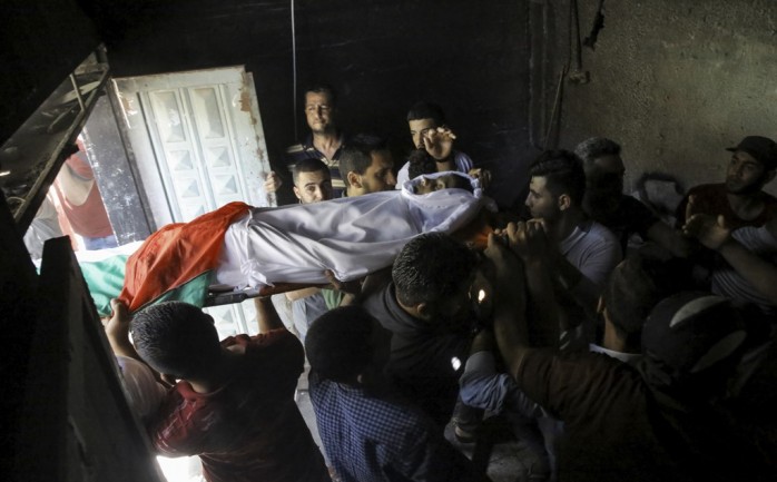 تشييع جثمان الشهيد الطفل هيثم الجمل 14 عام لمثواه الأخير في مدينة رفح جنوب قطاع غزة‎