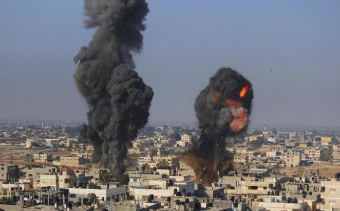 استهداف إسرائيلي سابق على غزة