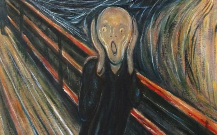 لوحة "الصرخة" للرسام النرويجي "إدفارد مونش"، والتي تعبر عن الاضطراب والحزن