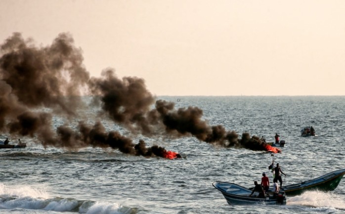 البحرية الإسرائيلية تهاجم المسير البحري السابع (أرشيف)