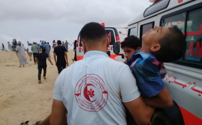 إصابة طفل جراح قمع قوات الاحتلال لمسيرات العودة