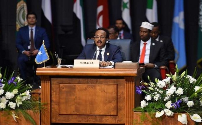 الرئيس الصومالي محمد عبد الله محمد في القمة العربية - الأوروبية الأولى بشرم الشيخ