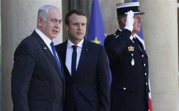 نتنياهو والرئيس الفرنسي