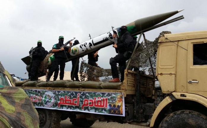 استعراض عسكري سابق لكتائب القسام الجناج العسكري لحركة حماس