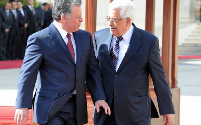 الرئيس عباس والملك عبد الله