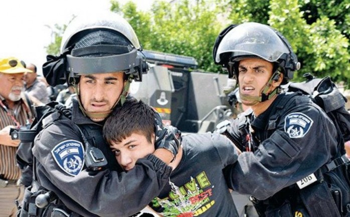 صورة توضيحية لاعتقال الأطفال من قبل الاحتلال