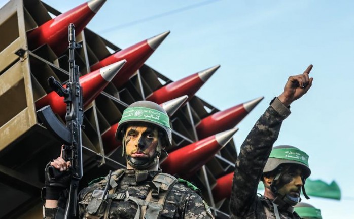 عناصر من كتائب القسام الجناح العسكري لحركة حماس