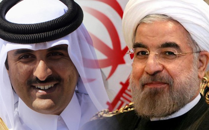الرئيس الإيراني وأمير دولة قطر تميم بن حمد