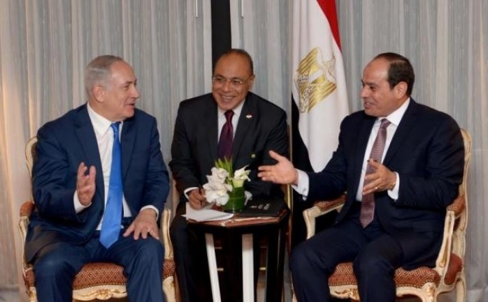 صورة أرشيفية للقاء سابق بين الرئيس المصري عبد الفتاح السيسي ورئيس وزراء الاحتلال نتنياهو